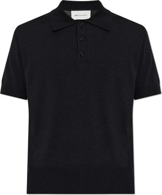 Ami Knit Short Sleeves Polo - Heren - Polos - Zwart - L - Tops