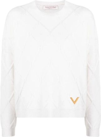 Valentino Jersey de Lana VGold - Knitwear - Mujer - Blanco - S