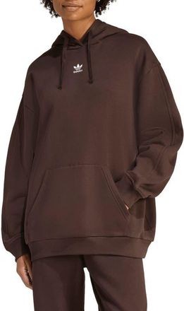 adidas Trefoil Essentials Oversized Lifestyle Hoodie in Aurora Coffee at Nordstrom, Size X-Small