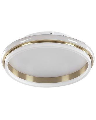 Beliani L&aacute;mpara de techo led metal dorado