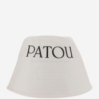 Patou Cotton Bucket Hat With Logo