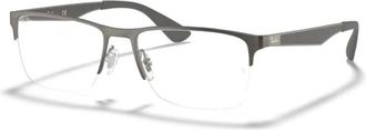 Ray-Ban Glasses, unisex, Gray, Size: 56 MM Optical Frame