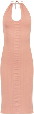 Dsquared2 Abito midi con cut-out - Rosa