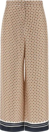 Max Mara Multicolor Straight Flat Front Pant