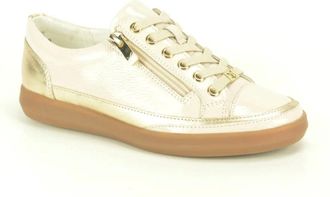 Caprice Lace Fijn N.+ Tiret gum Z. - Dames - Sneakers - Beige - 37 1/2 EU - Schoenen