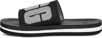UGG (WMNS) UGG Zuma Metallic Graphic Black Slippers 1101558-BLK