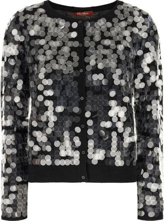 Max Mara Stijlvolle Gebreide Collectie - Dames - Vesten - Zwart - S - Wol - Truien & Vesten