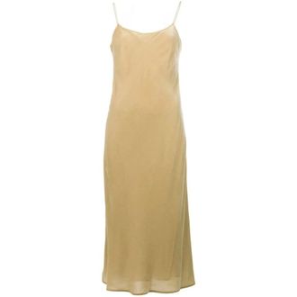 Vince Dames, Jurken, Beige, Maat: M Velours