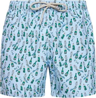 MC2 Saint Barth Happy Sabrage 30 Zwemshort - Heren - Strandmode - Blauw - L - Badmode