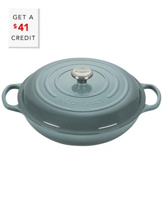 LE CREUSET Sea Salt Signature 5Qt Braiser With $41 Credit