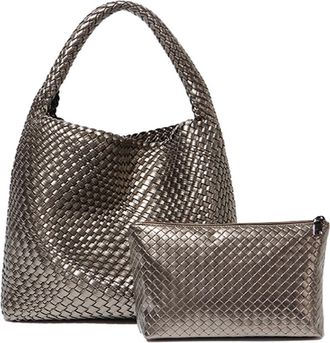 Generic Dyalsa Woven Tote Bag for Women, Vegan Leather Handbag Large Summer Beach Bag and Purse Retro Handmade Travel Shoulder Bag(AL-007SL)