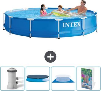 Intex Piscina Con Estructura Redonda - 366x76 Cm - 7-piezas Scb101