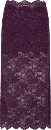 Paco Rabanne Gelaagde Midi Rok - Dames - Maxi Rokken - Paars - S - Rokken
