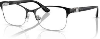 Vogue Eyewear 51mm Rectangle optical glasses in Black at Nordstrom