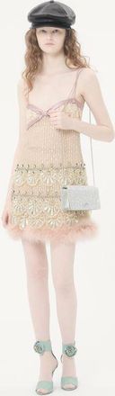 Valentino Garavani Mini Borsa A Tracolla Vlogo Signature Con Ricamo Sparkling Donna CRYSTAL UNI