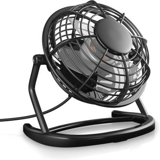 OEM Ventilador Usb De Mesa, Ideal Para La Oficina, Con Interruptor De Encendido/apagado, Compatible Con Ordenadores Pc Y Port&aacute;tiles Mac, En Color Negro