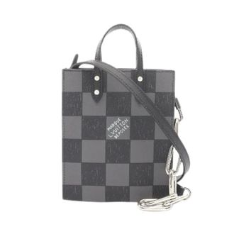 Louis Vuitton Pre-owned Sac Plat XS Damier Handbag - Heren - Pre-owned - Zwart - Maat: ONE Size Leer