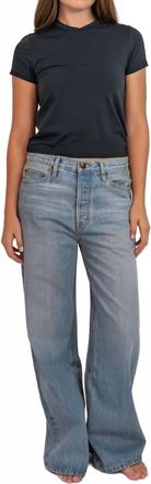 The Great. Slouch Wide Leg Jean In Tidal Wash