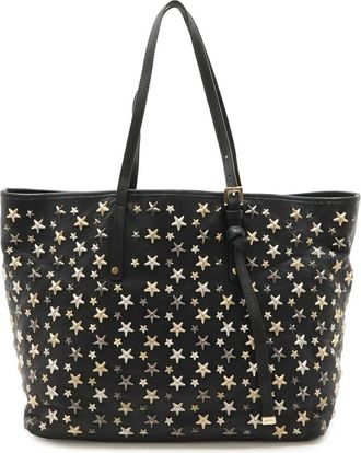 Jimmy Choo London SASHA M Leather Tote Bag