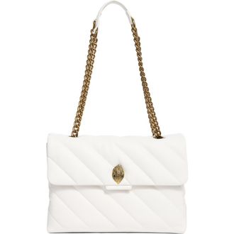 Kurt Geiger Soho Quilted Large Shoulder Bag in White at Nordstrom Rack