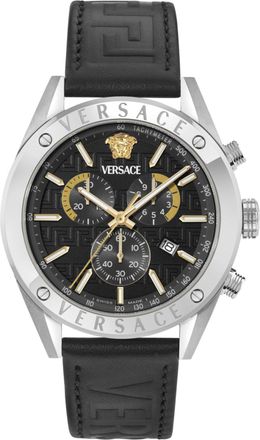 Versace Athletic Chrono Leather Strap
