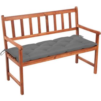 vidaXL Banco De Jard&iacute;n Con Coj&iacute;n Madera Maciza De Acacia 120 Cm Vidaxl