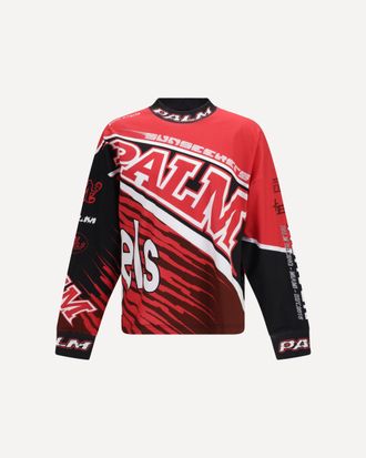 Palm Angels Racing long-sleeved T-shirt Male XL