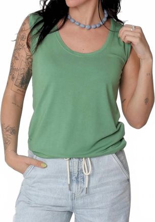 SKFK Zur 2 Sleeveless Tee In Basil Green