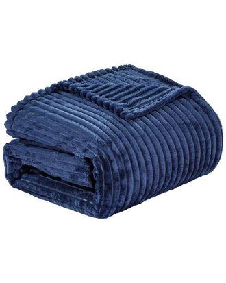Luxury Home Reversible Striata Ribbed Corduroy Oversized Plush Blanket