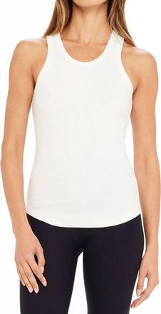 The Upside Frankie Rib Tank In White