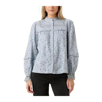 Y.A.S Y.a.s, Overhemden, Dames, Blauw, M, Lange Mouw Blouse