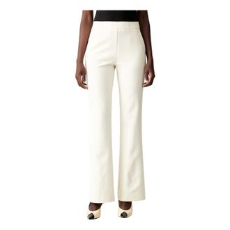 Pinko Pinko - Wijde broek - Dames - Broeken - Beige - Maat: XS Viscose