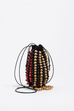 Bimba & Lola Crochet Mini Bag in Black at Nordstrom