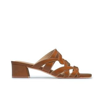 Bernardo Johanne Low Heel Sandal in Luggage at Nordstrom, Size 7.5
