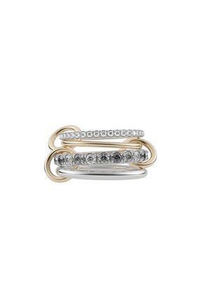 Spinelli Kilcollin Arla Linked Diamond Rings in Ss/Yellow Gold /Diamond at Nordstrom, Size 7.5