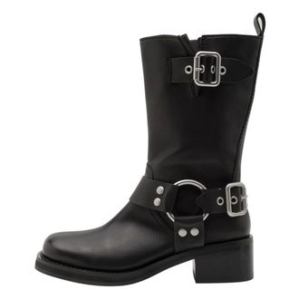 Steve Madden Heeled Boots, female, Black, Size: 7 1/2 US stivali e stivaletti Pelle