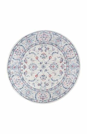 Jonathan Y Designs Modern Persian Vintage Round Area Rug in Light Gray/red at Nordstrom, Size 5Ft 0In X 5Ft 0In
