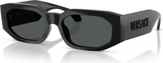 Versace Ve 4489U 536087 Zonnebrillen - Heren - Zonnebrillen - Zwart - 55 MM - Accessoires