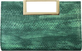 GETS Clutch Purses for Women PU Leather Evening Handbag for Formal Wedding Party Clutches Small Crossbody Bag with Chain, Tie-dye Green