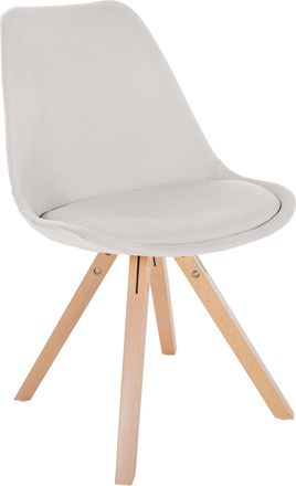 Clp Silla De Sal&oacute;n Sofia Tapizada En Tela Crema Natural (cuadrado)