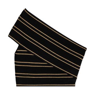 Balmain Sleeveless Tops, female, Black, Size: 2XS Top with lurex thread