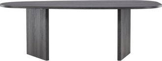 Venture Design Mesa de comedor para 10 personas de madera orgánica - Negro