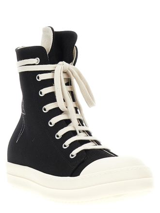 Rick Owens Sneaks High-Top Sneaker - Black