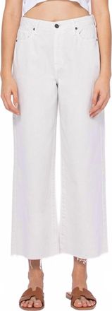 Hidden Jeans Nori Summer Wide Leg Jeans In Sea Salt