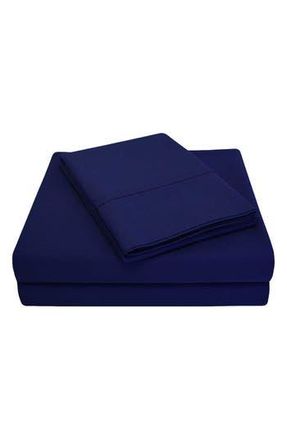 Superior Solid 300 Thread Count Percale Sheet Set in Crown Blue at Nordstrom Rack, Size King
