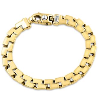 Pompeii3 Mens Solid 14k Gold (41grams) or Platinum (67gram) 9.5mm Bracelet 8.5