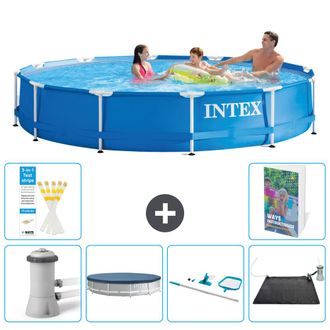 Intex Piscina Con Estructura Redonda - 366x76 Cm - 7-piezas S241