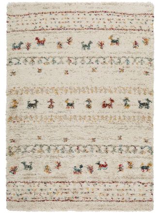 benuta Alfombra pelo largo beige 160x230