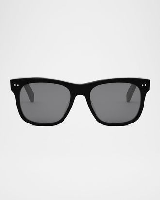 Celine Men & apos;s Celine Thin Acetate Square Sunglasses