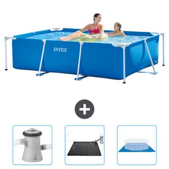 Intex Piscina Con Estructura Rectangular - 220x150x60 Cm - 6-piezas Scb79